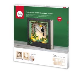 Holzbaus. 3D-Motivrahmen Tukan, FSC 100%