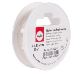 Natur-Aufreihseide, weiß