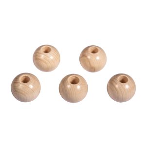 Wooden beads, polished,30 mm ø