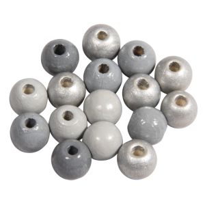 Assort. perles en bois , FSC 100%, 8mm