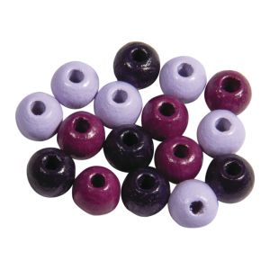 Perles en bois FSC 100%, polies, 6mm ø