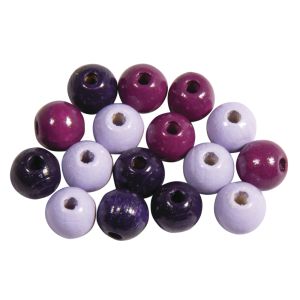 Assort. Perles en bois FSC 100%, 8mm ø