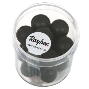 Perles en verre Renaissance, dépolies, 1