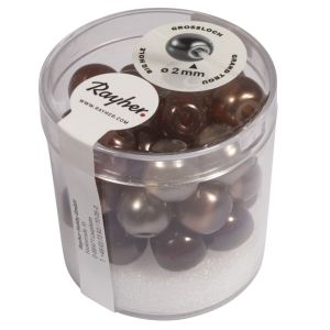 Renaissance Glaswachsperlen, halbtransp.