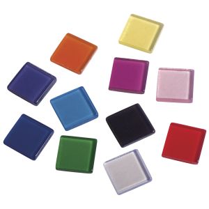 Acrylic mosaic, 1x1 cm, transparent