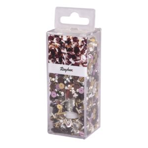 Mix paillettes, perles en verre et fil