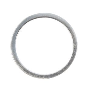 Jewellery-ring, metal, flat