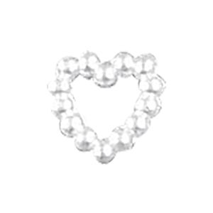 Coeur acrylique en perles