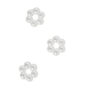 Fleur en perles acryliques, 10mm ø