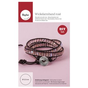 Kit: Bracelet enroulé rose