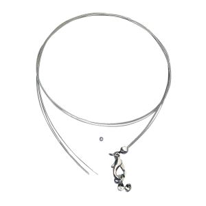 Schmuckdraht-Collier, 0,4mm ø