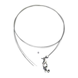 Jewellery wire necklace, 0.4mm ø