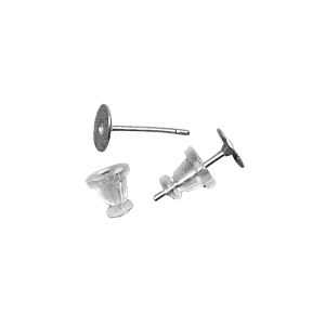 Stud w. plate +clutch, 6mm ø