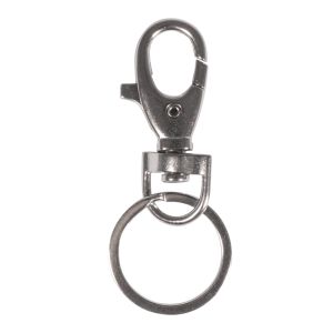 Key ring with swivel joint, 5cm ø