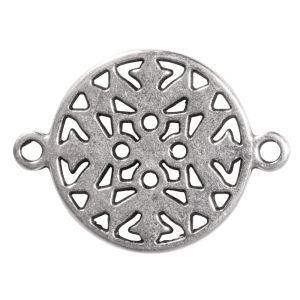 Decorative metallic element, round
