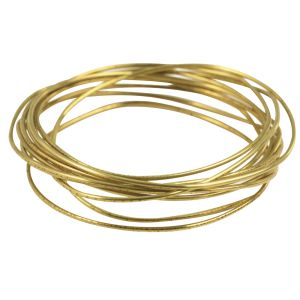 Brass wire, smooth