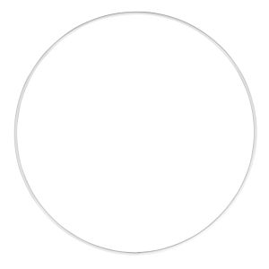 Anneaux en métal, revêtu, blanc