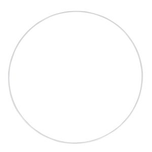 Anneaux en métal, vernis blanc