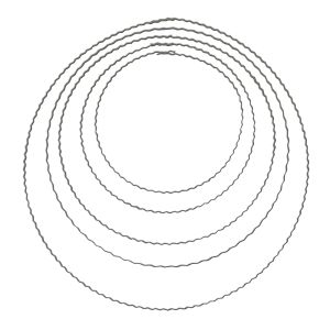 Metal ring made of crimped wire