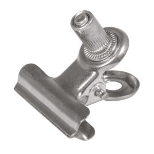 Metal clip with screw