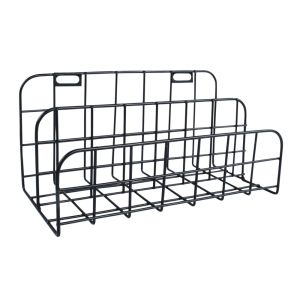 Wire storage rack, 2 compartments