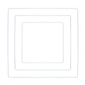 Metal rings Square, assorted