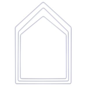 Metal rings Houses, assorted