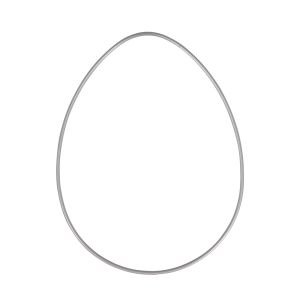 Metallring Ei, 20cm