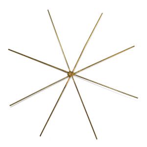 Wire star for beads, 10cm ø