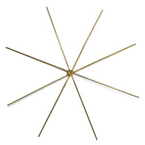 Wire star for beads, 15cm ø