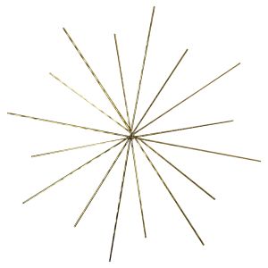 Wire star for beads, 10/8 cm ø