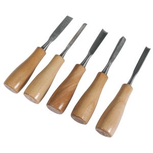 Tools for wood-carving, 5 parts, 14 cm