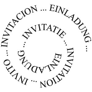 Stamp spiral  Invitation