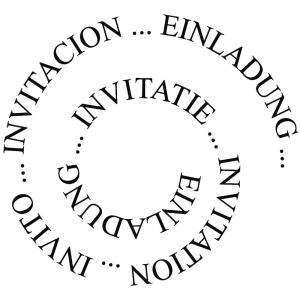 Stempel Spirale Einladung