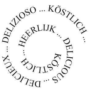 Stempel Spirale Köstlich