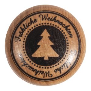 Stamp  Fröhliche Weihnachten , 3cm ø