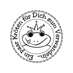Stamp Kröten zum Verwandeln , 3cm ø
