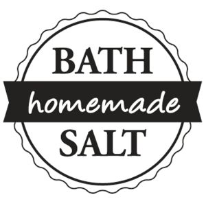 Stempel  Bath Salt -homemade- , 3cm ø