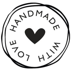 Tampons  Handmade with love , 3cm ø