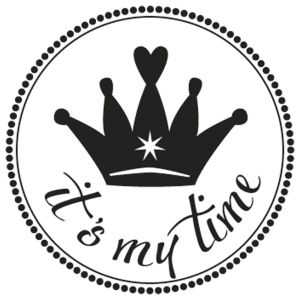 Stempel  it´s my time , 3cm ø