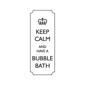 Stamp  Keep calm and have a bubble...