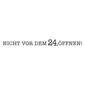 Statement-Stempel  Nicht vor dem ...