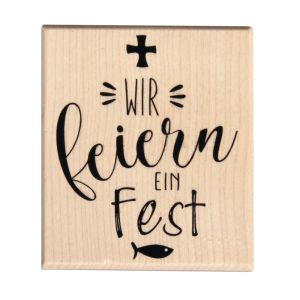 Stempel WIR feiern ein Fest