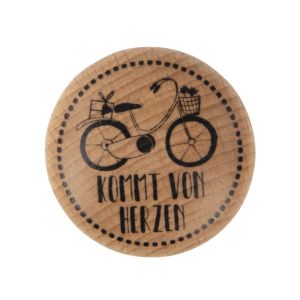 Stempel  Kommt von Herzen , 3cm ø