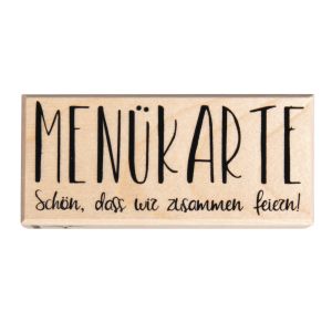 Stempel Menükarte - Schön, dass wir...