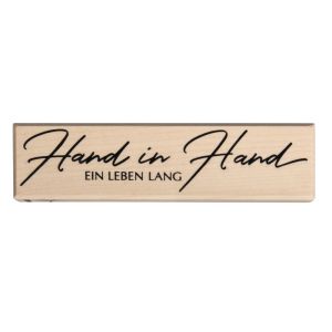 Stempel Hand in Hand ein Leben lang