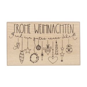 Stamp  Frohe Weihnachten  - garland