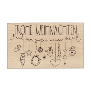 Stempel Frohe Weihnachten - Girlande