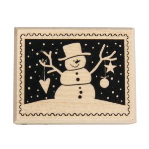 Stamp Christmas mail: Snowman