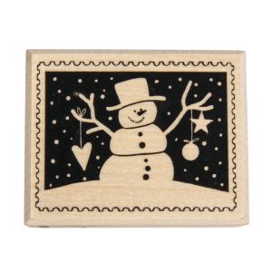 Stempel Weihnachtspost: Schneemann